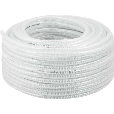 Mangueira PVC cristal trançada, VPT, 250 libras, 1/4"