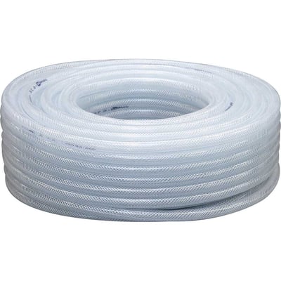 Mangueira PVC cristal trançada, PTN, 250 libras, 3/8"