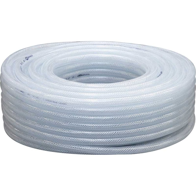 Mangueira PVC cristal trançada, PTN, 250 libras, 3/8"