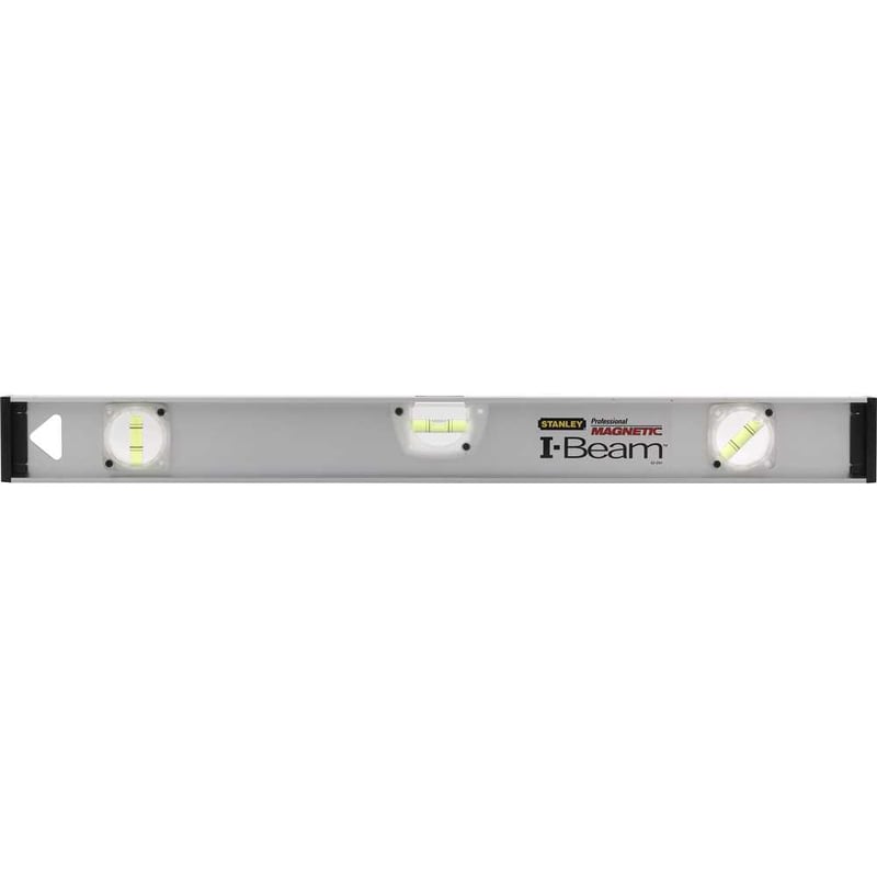 Nível de alumínio 24", com 3 bolhas e base magnetica, 42-244