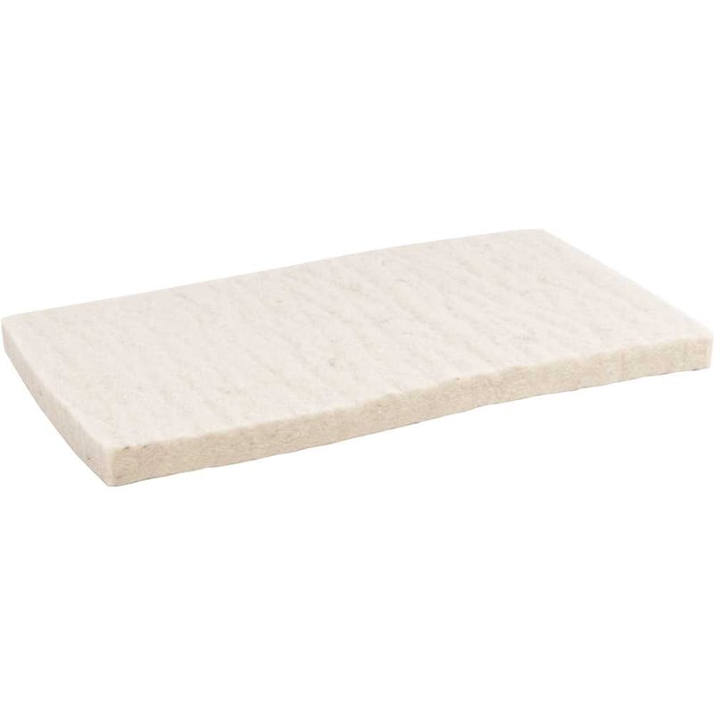 Feltro para calfino 200 mm x 120 mm x 8 mm, cor branca, RENNER