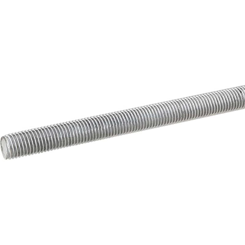 Barra roscada zincada branca 1/2", rosca UNC, com 3 metros