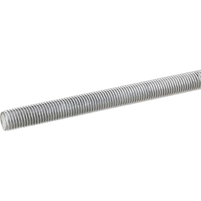 Barra roscada zincada branca 1/4", rosca UNC, com 3 metros