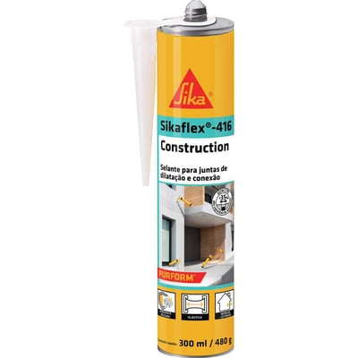 Selante poliuretano, 300 ml, branco, 416 CONSTRUCTION SIKAFLEX