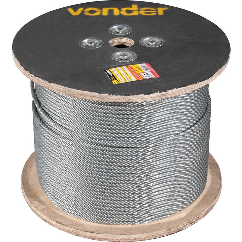 Cabo de aço alma de fibra galvanizado, 11,10 mm - 7/16", 6X41WS