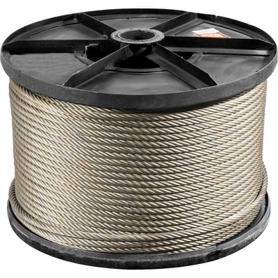 Cabo de aço galvanizado, alma de fibra, 19,10 mm - 3/4", 6 x 41 WS