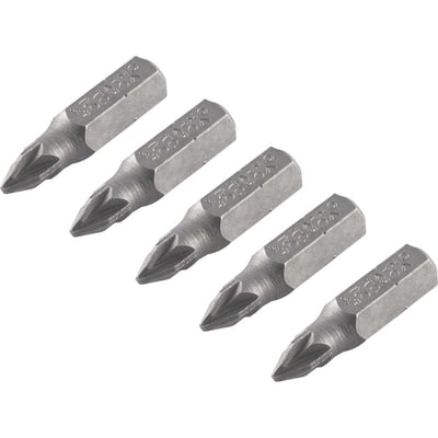 Jogo de bits ponteira pozidrive, com encaixe 1/4", nº 1 x 25 mm