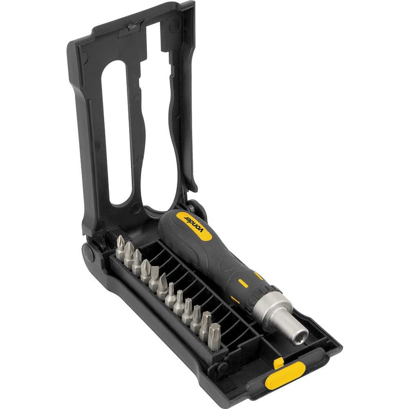 Jogo de bits/ponteiras, com 13 peças, encaixe sextavado 1/4", BP 389