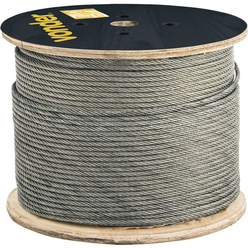 Cabo de aço galvanizado, alma de aço cabo independente, 16,00 mm, 6 x 19W