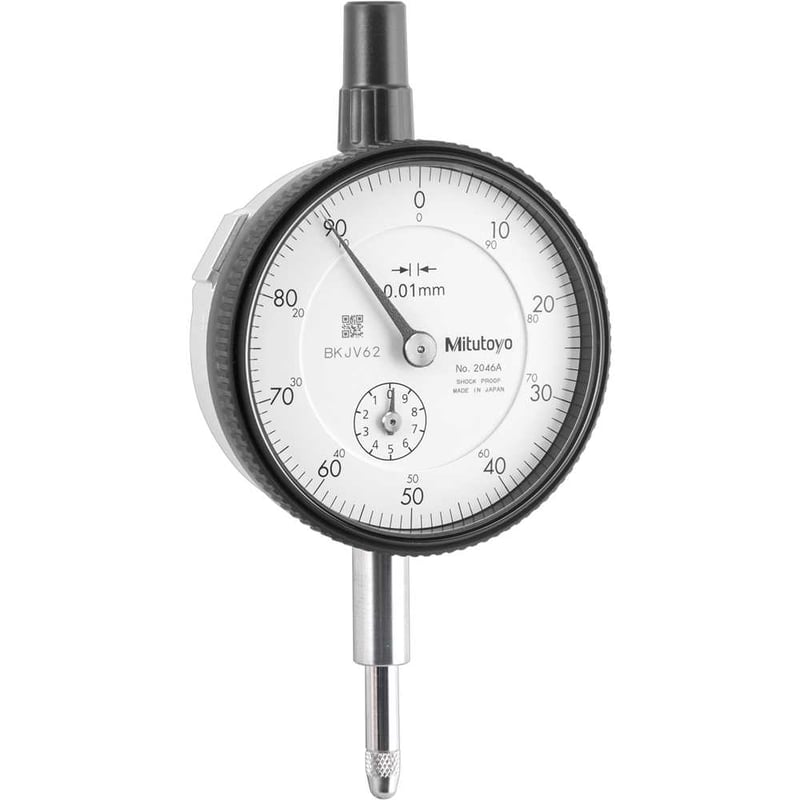 Relógio comparador analógico, 0,01 mm x 10 mm