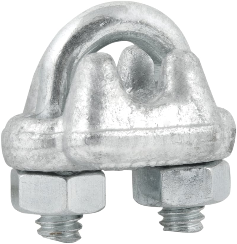Clips para cabo de aço 3/16" - 4,76 mm, pesado, encartelado, VONDER PLUS