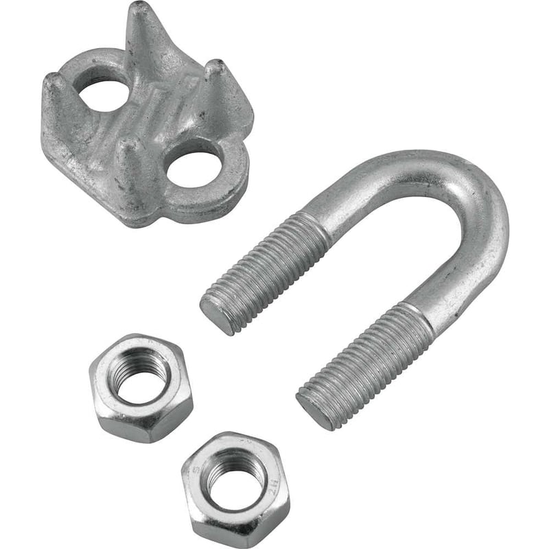 Clips para cabo de aço 1" - 25,40 mm, pesado, VONDER PLUS