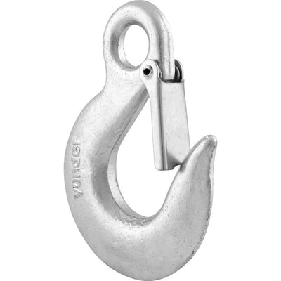 Gancho de aço com olhal, 2,0 toneladas, 7/16", com trava