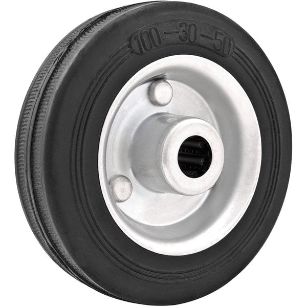 Roda 5", de borracha, preta