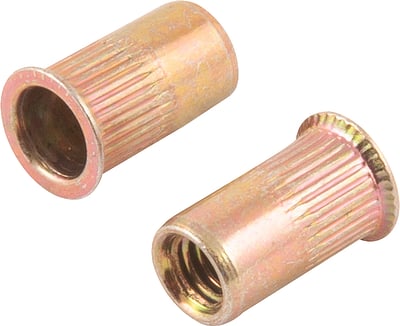 Rebite de rosca em aço carbono, rosca M4 x 11,5 mm, cabeça pequena