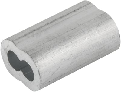 Prensa cabo para cabos de aço de 3/16", cartela com 10 peças