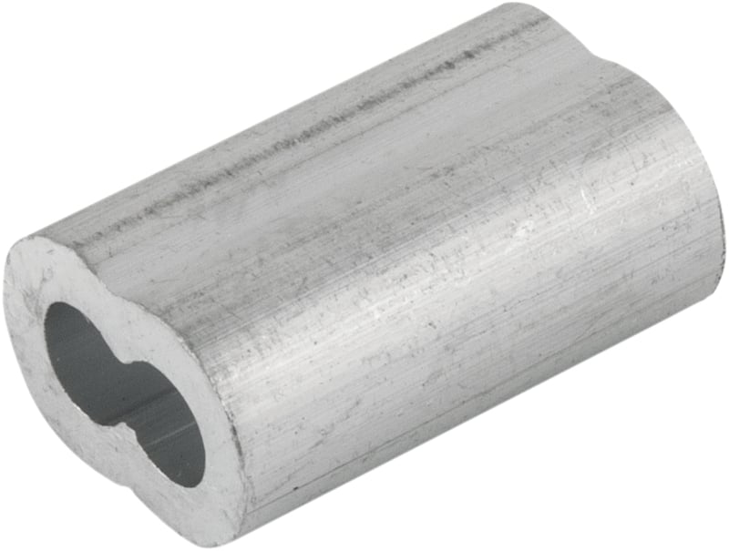 Prensa cabo para cabos de aço de 3/16", cartela com 10 peças
