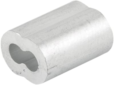Prensa cabo para cabos de aço de 3/32", cartela com 10 peças