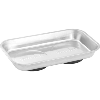 Bandeja magnética retangular, inox, 140 mm x 240 mm