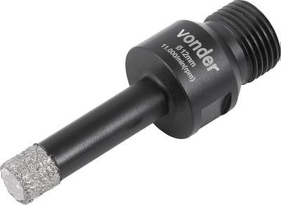 Serra copo diamantada, 12 mm, para esmerilhadeira