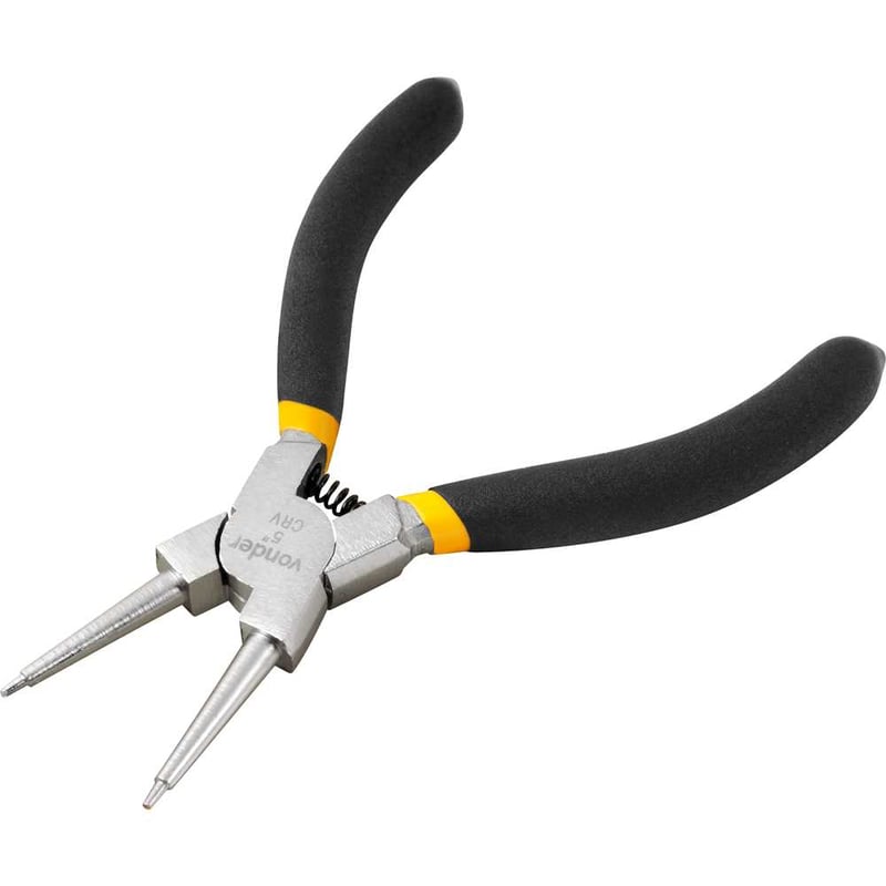 Alicate para anéis interno, bico reto, 5"