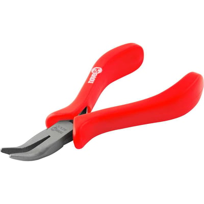 Alicate bico meia cana curvo 4.1/2", em aço carbono polido