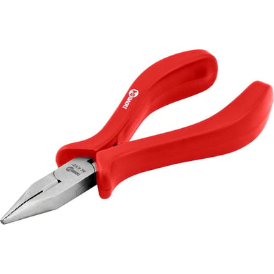 Alicate bico meia cana reto 4.1/2", em aço carbono polido