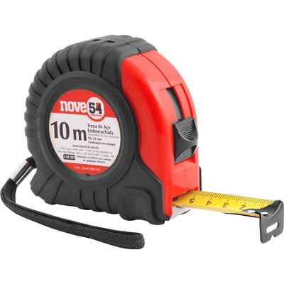Trena de aço emborrachada 10 m x 25 mm