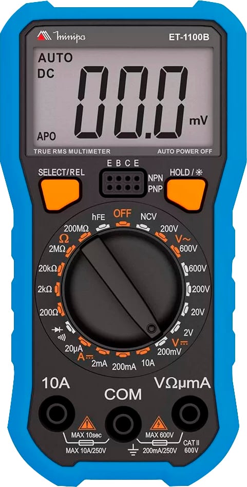 Multímetro digital, CAT II 600 V