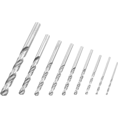 Jogo de brocas para metal, 2 mm a 8 mm, 9 peças