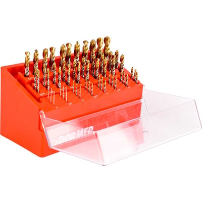 Jogo de brocas de aço rápido 10 mm a 130 mm, DIN 338, com 55 peças, A099DRILLBOYXL