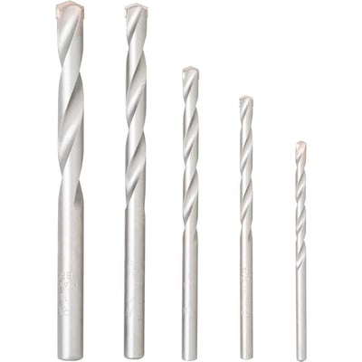 Jogo de brocas para concreto, com ponta de metal duro, 4 mm a 10 mm, com 5 peças, IW5305