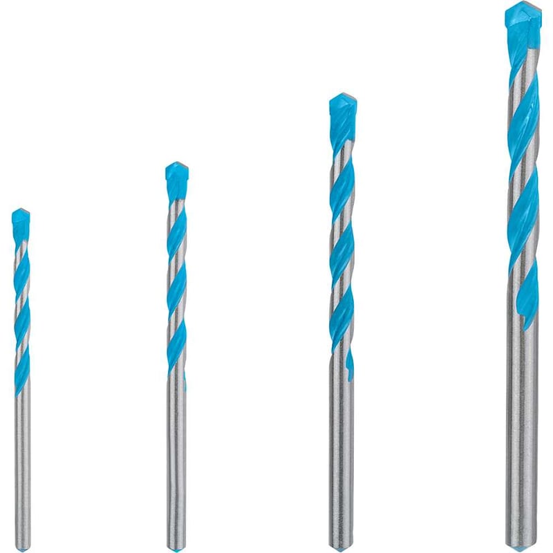 Jogo de brocas multiuso, com ponta de metal duro, 4,0 mm a 8,0 mm, com 4 peças, Expert CYL-9 Multiconstrution, 2 608 900 649