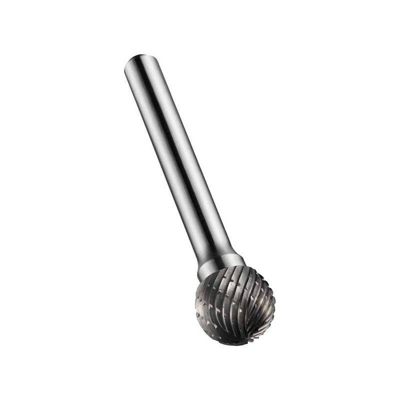 Lima rotativa esférica, 8,0 mm x 6,0 mm, com haste 6,0 mm