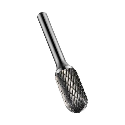 Lima rotativa abaulada, 9,6 mm x 19,0 mm, com haste 6,0 mm