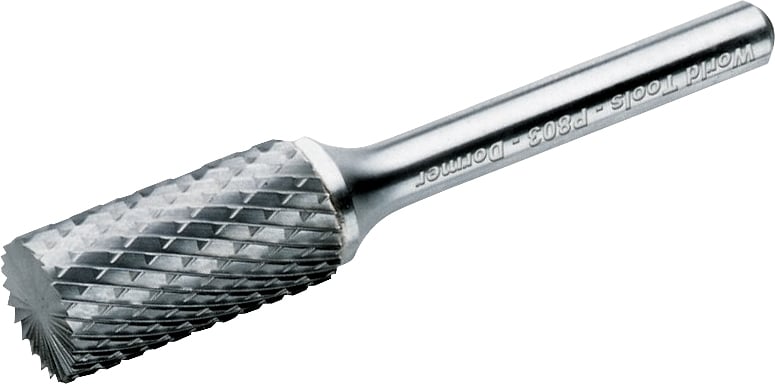 Lima rotativa cilíndrica, 12,7 mm x 25,0 mm, com haste 6,0 mm