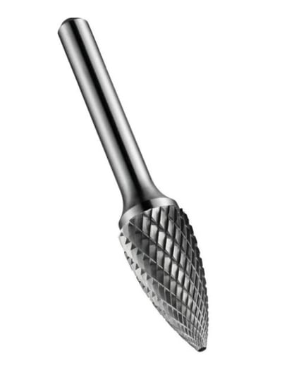 Lima rotativa árvore ponteaguda, 16,0 mm x 25,0 mm, com haste 6,0 mm