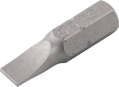 Jogo de bits/ponteiras, fenda, encaixe 1/4", 10 mm x 25 mm, X-LSI-25, cartela com 2 peças