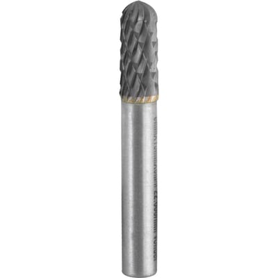Lima rotativa abaulada, 6,0 mm x 16,0 mm, com haste 6,0 mm