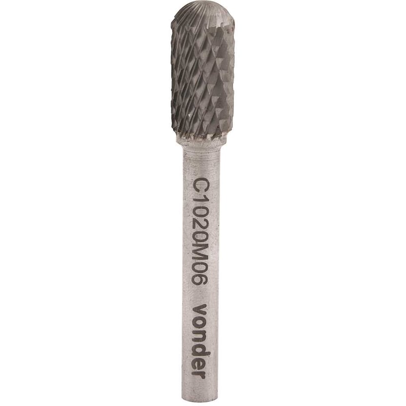 Lima rotativa abaulada, 10,0 mm x 20,0 mm, com haste 6,0 mm