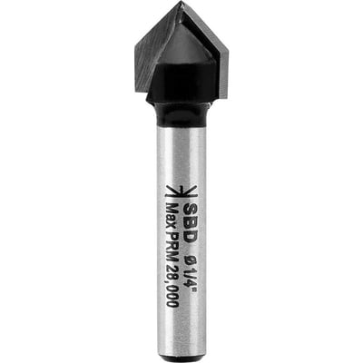 Fresa para ranhura, 1/2" x 1/2", com haste 1/4", STA80306