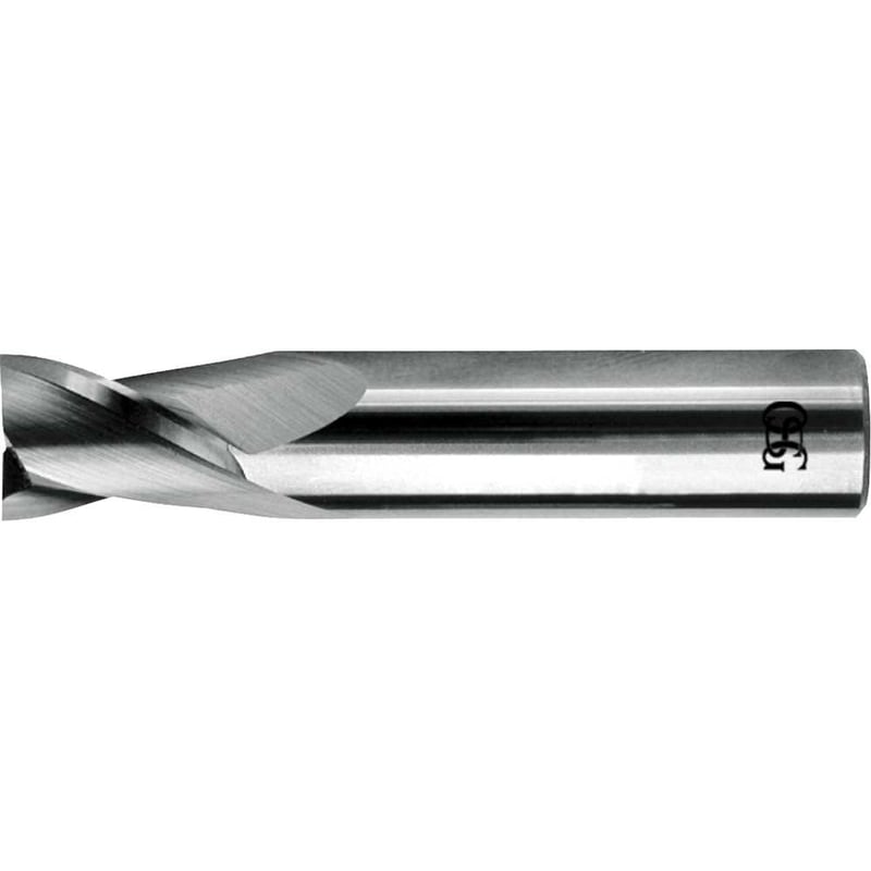 Fresa de topo em aço rápido 2,0 mm, 2 cortes, com 8% de cobalto, 327B, 801/1