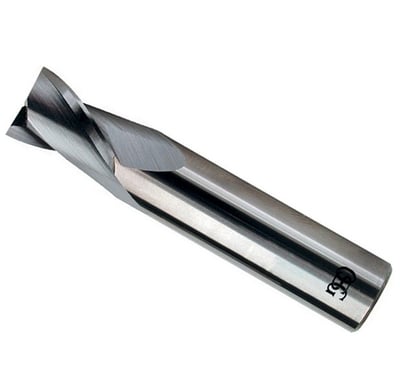 Fresa de topo em aço rápido 9,0 mm, 2 cortes, com 8% de cobalto, 327B, 801/1