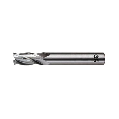 Fresa de topo em aço rápido 4,0 mm, com 8% de cobalto, 4 cortes, DIN 844N 802/1