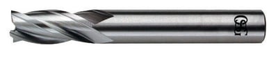 Fresa de topo em aço rápido 6,0 mm, com 8% de cobalto, 4 cortes, DIN 844N 802/1