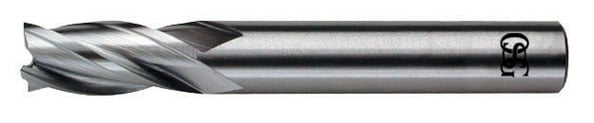 Fresa de topo em aço rápido 6,0 mm, com 8% de cobalto, 4 cortes, DIN 844N 802/1