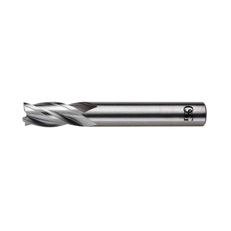 Fresa de topo em aço rápido 8,0 mm, com 8% de cobalto, 4 cortes, DIN 844N 802/1