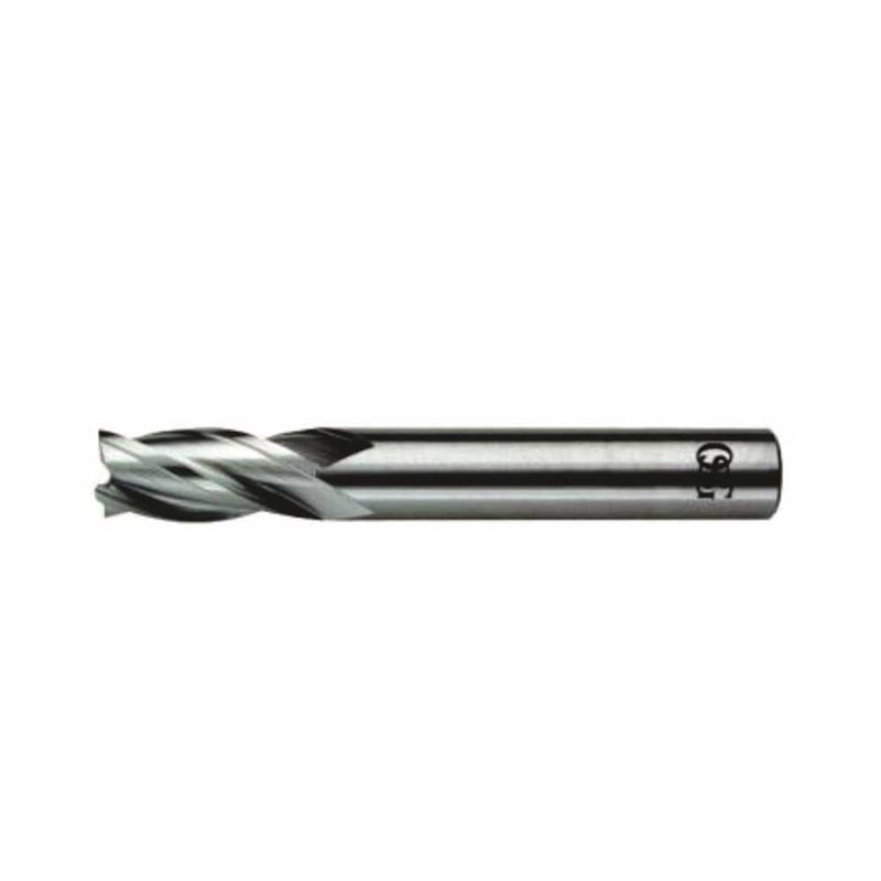 Fresa de topo em aço rápido 16,0 mm, com 8% de cobalto, 4 cortes, DIN 844N 802/1