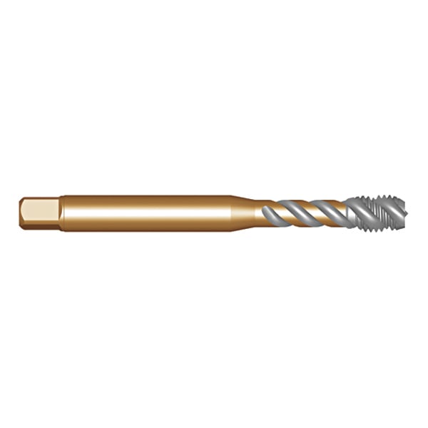 Macho máquina HSS-E, 16 mm x 2,0 mm, com canal helicoidal, EX00, DIN 376