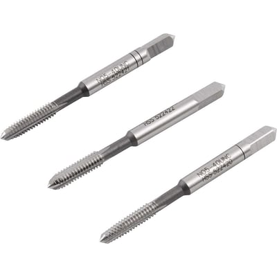 Macho manual de aço rápido Nº 5 - 1/8" UNC, jogo com 3 peças